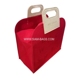 กระเป๋าผ้าสักหลาดสีสดใส