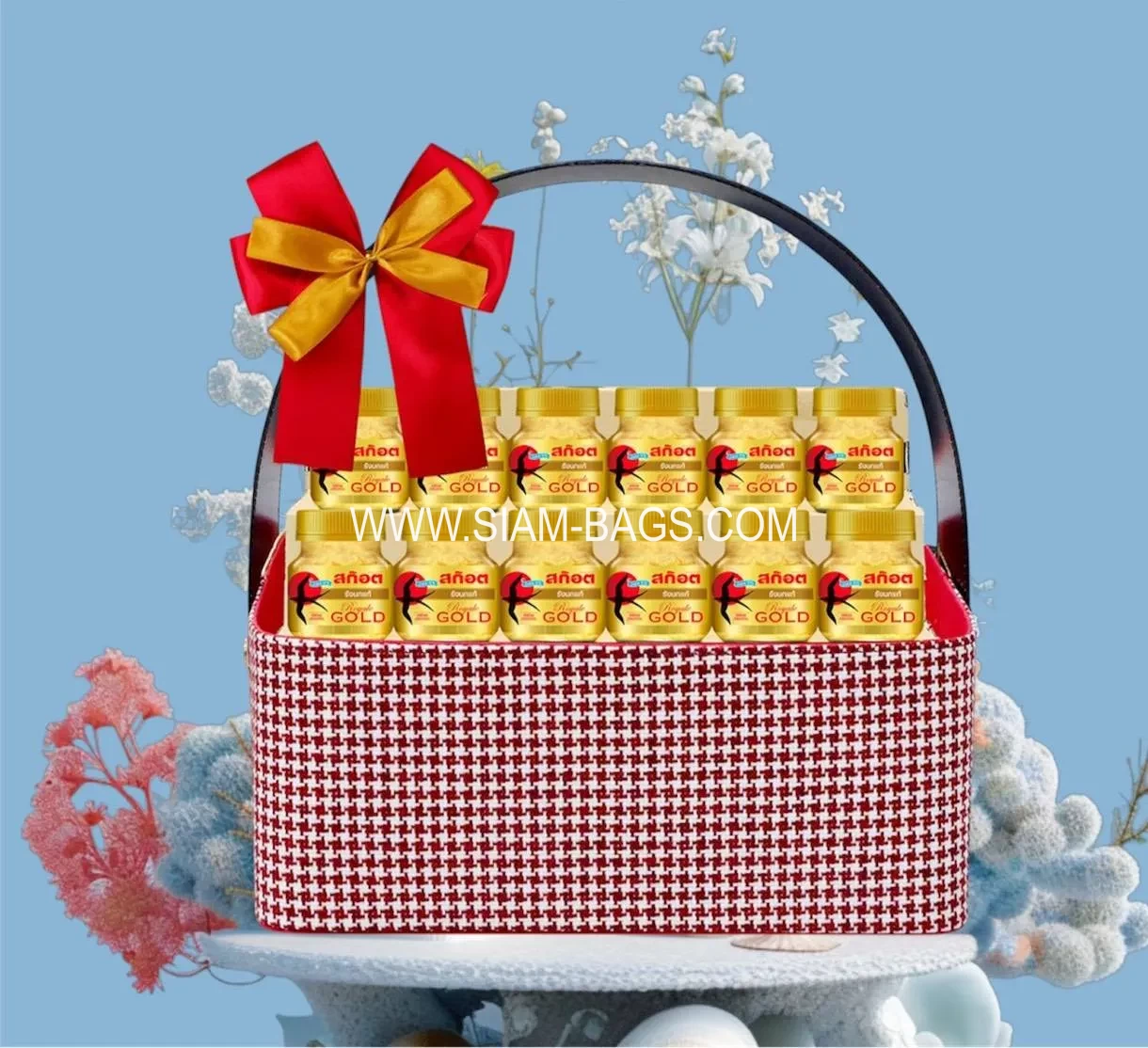 กระเช้าของขวัญติดโบว์ 9 กระเช้าของขวัญติดโบว์ - Image 9